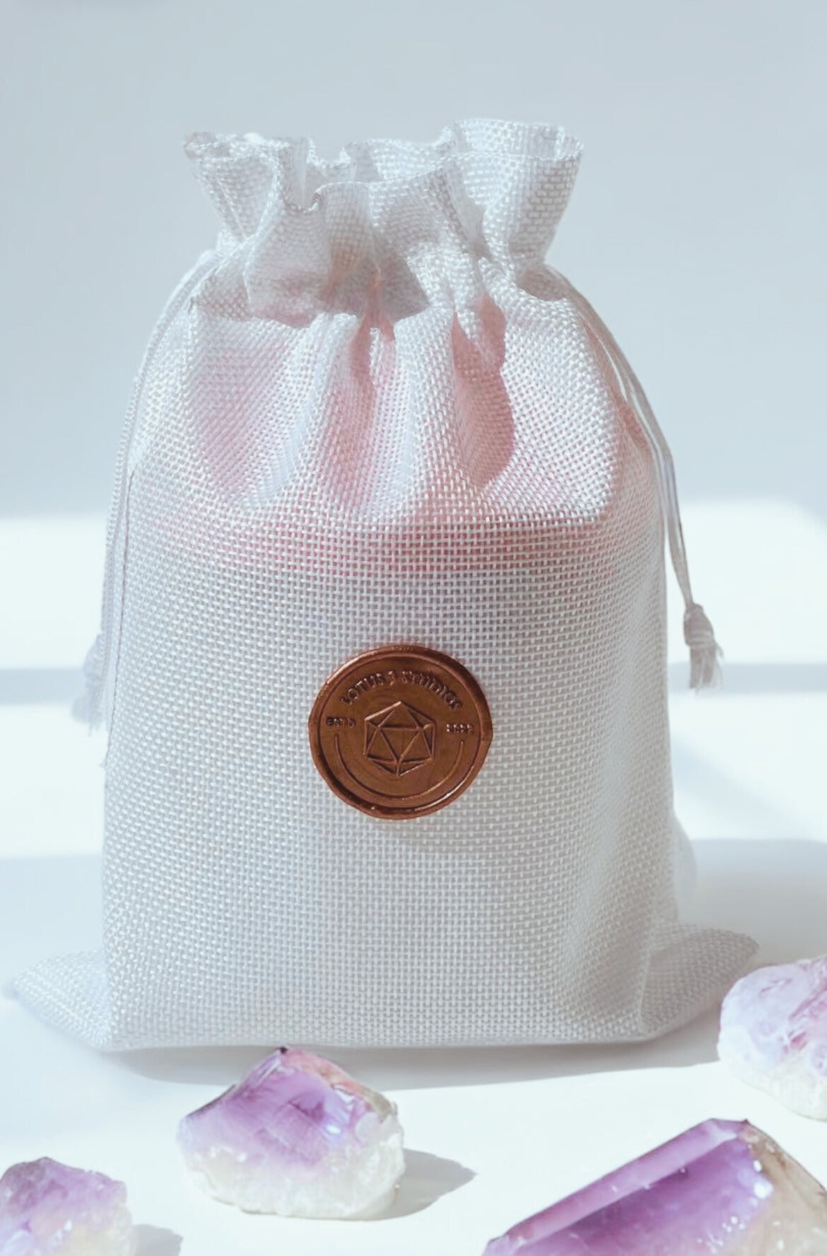 Rose Quartz Infused Scented Candle for Love