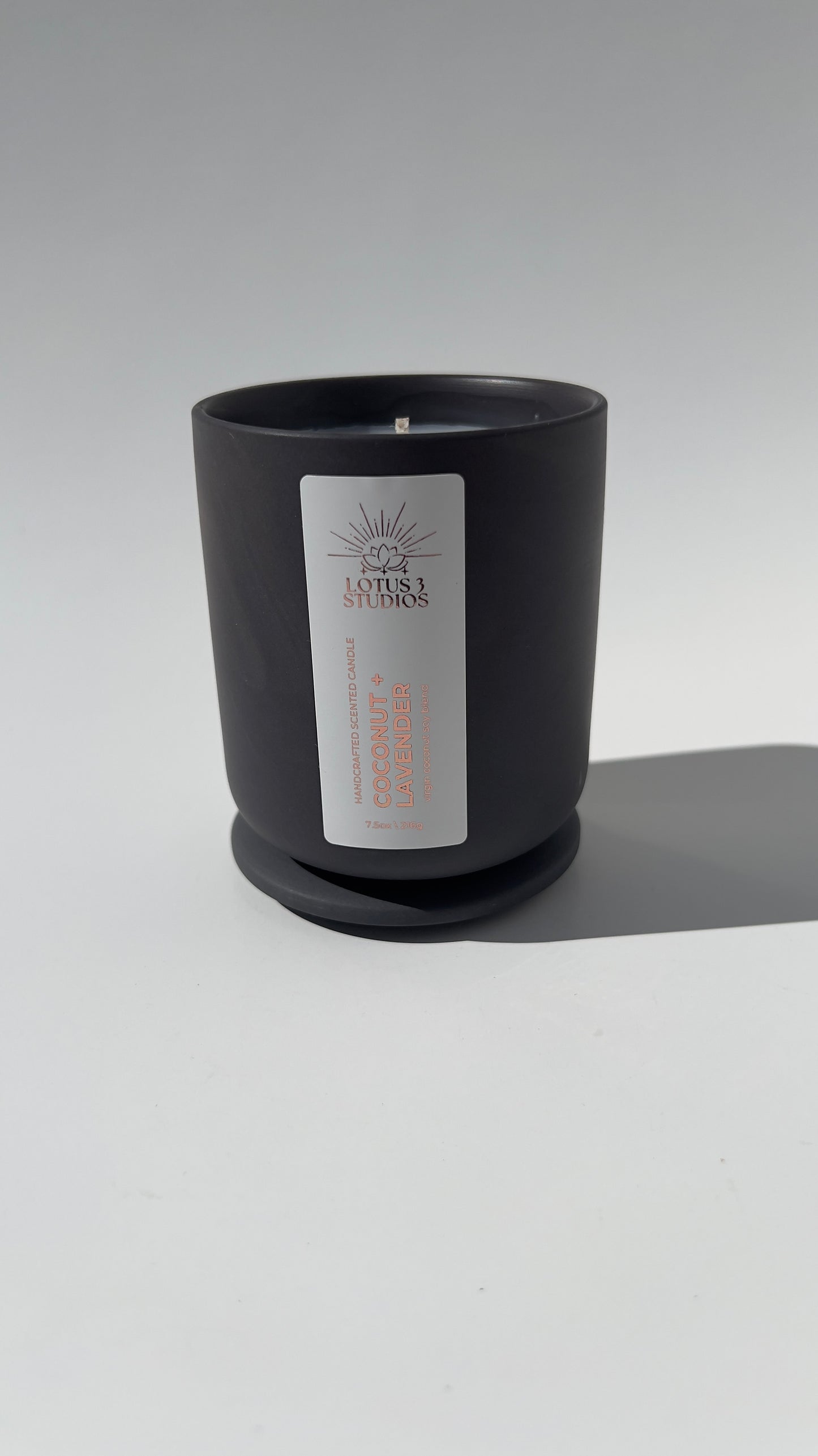 Coconut + Lavender Scented Ceramic Candle