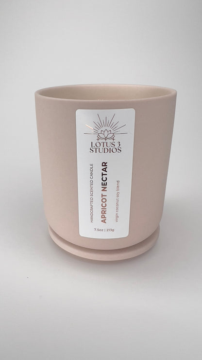 Apricot Nectar Scented Ceramic Candle