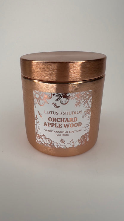 Orchard Apple Wood - 10oz Wooden Wick Candle