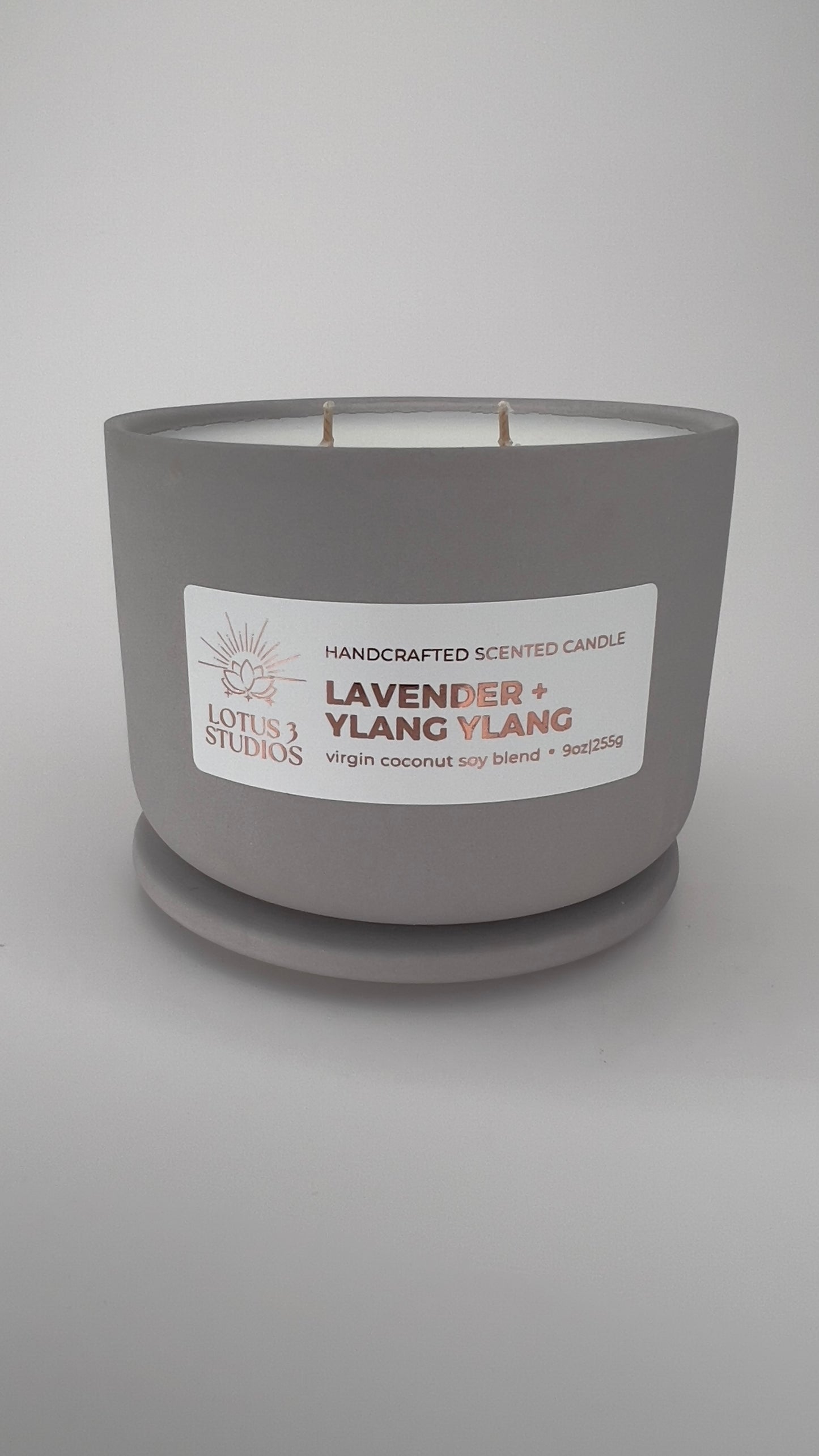 Lavender + Ylang Ylang Scented Ceramic Candle