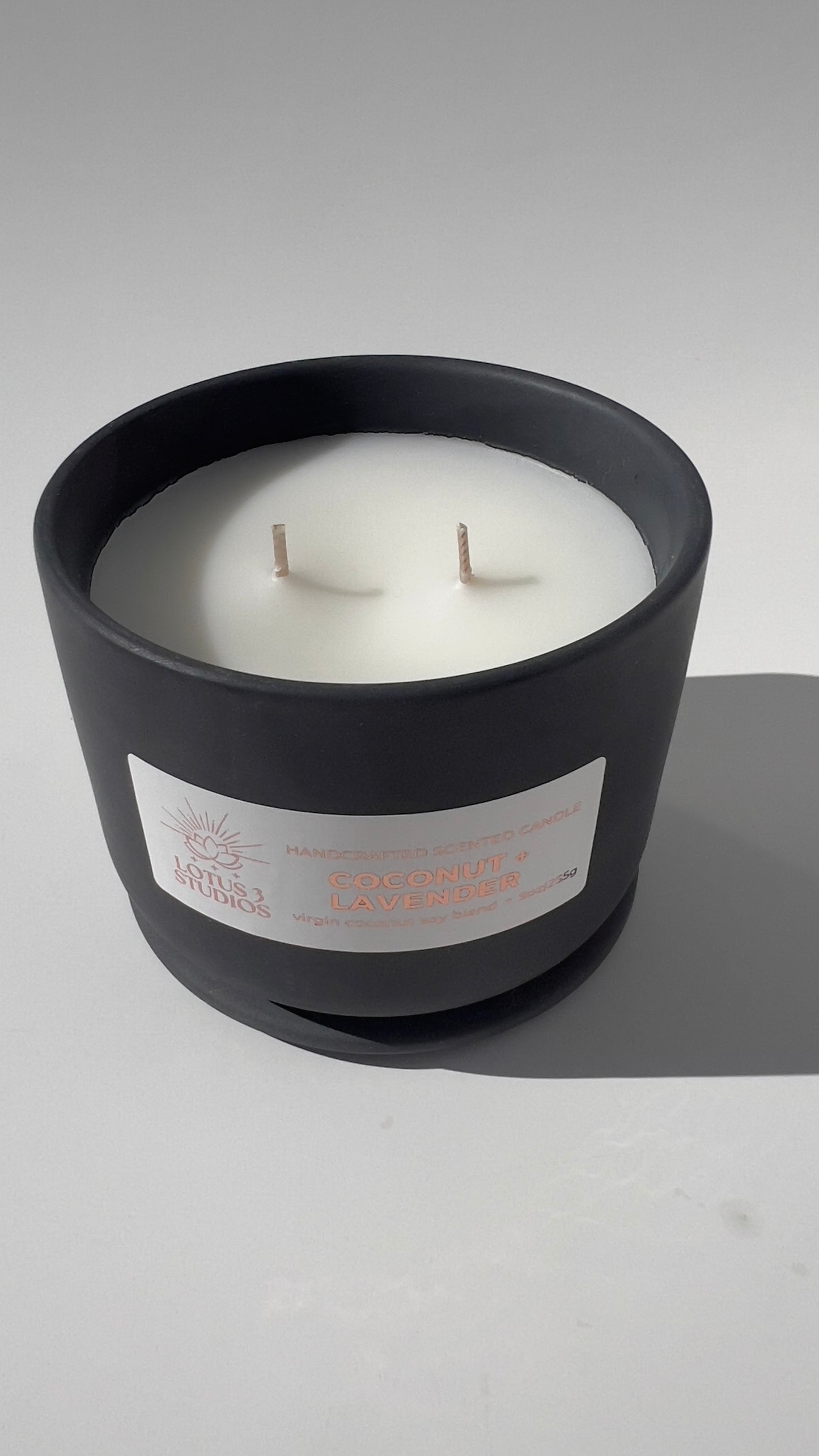 Coconut + Lavender Scented Ceramic Candle