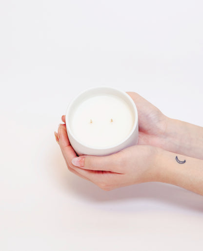 Sweet Coconut + Mango Scented Ceramic Candle