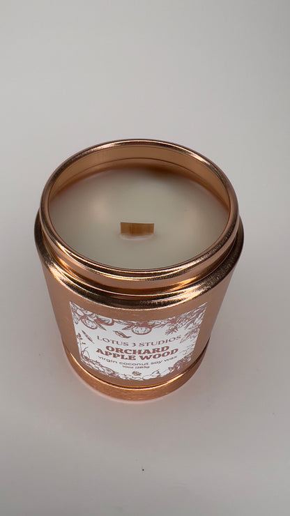 Orchard Apple Wood - 10oz Wooden Wick Candle