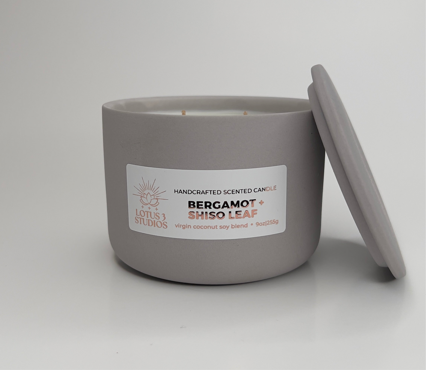 Bergamot + Shiso Leaf Scented Ceramic Candle