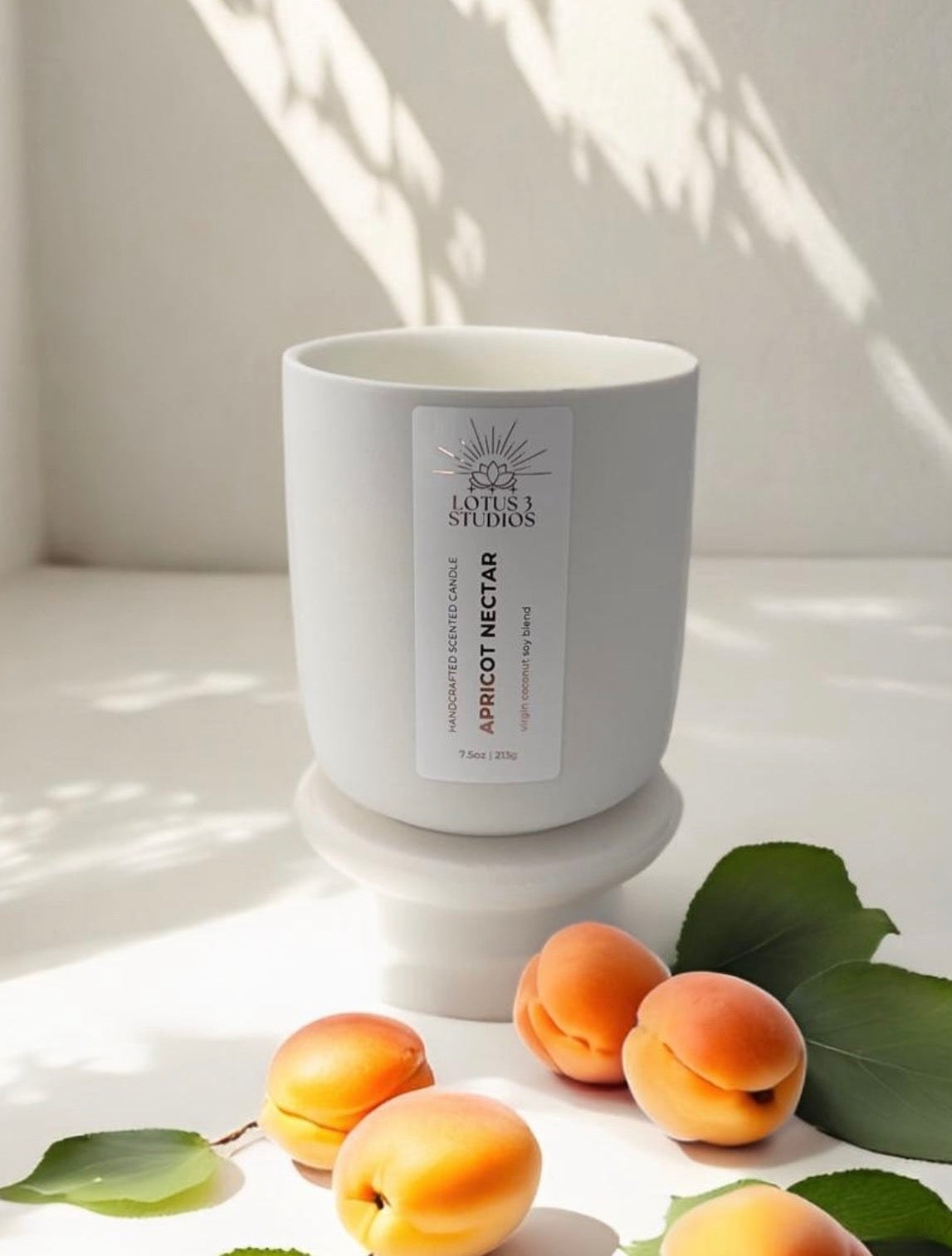 Apricot Nectar Scented Ceramic Candle