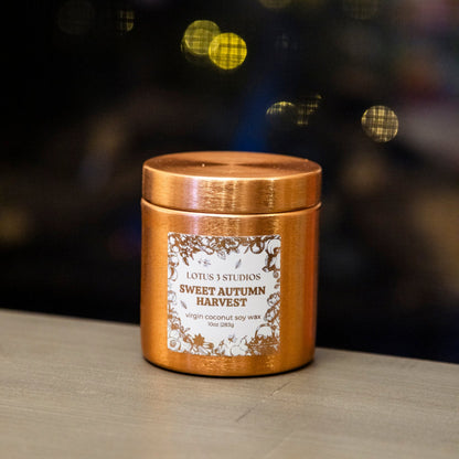 Sweet Autumn Harvest - 10oz Wooden Wick Candle