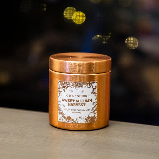 Sweet Autumn Harvest - 10oz Wooden Wick Candle