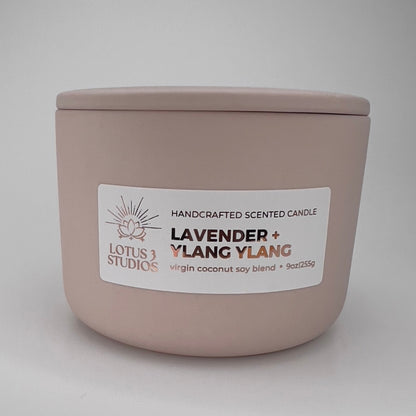 Lavender + Ylang Ylang Scented Ceramic Candle