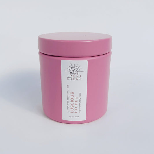 Luscious Lychee - 10oz Wooden Wick Candle